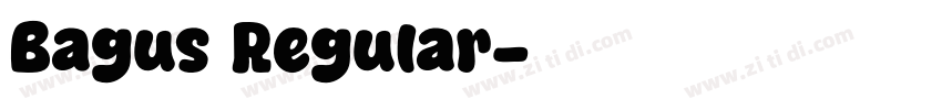 Bagus Regular字体转换